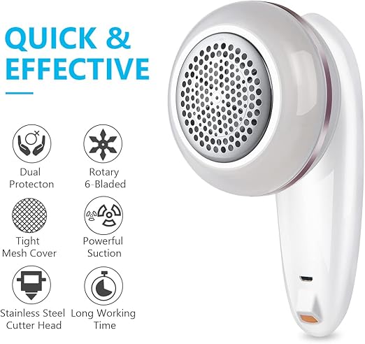 Electric Lint Remover & Sweater Shaver – Rechargeable Fabric Shaver for Clothes