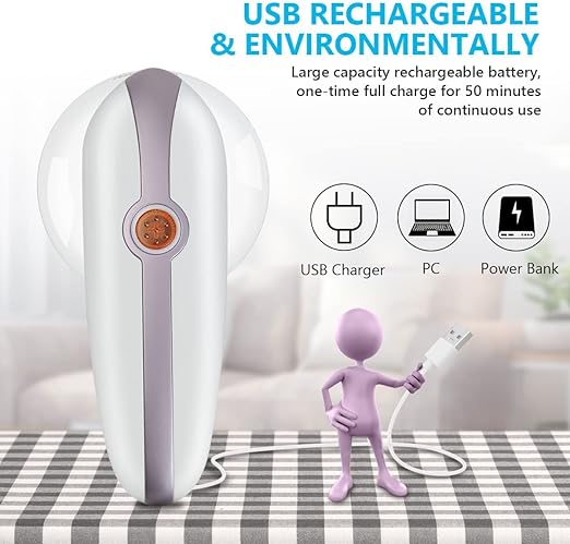 Electric Lint Remover & Sweater Shaver – Rechargeable Fabric Shaver for Clothes