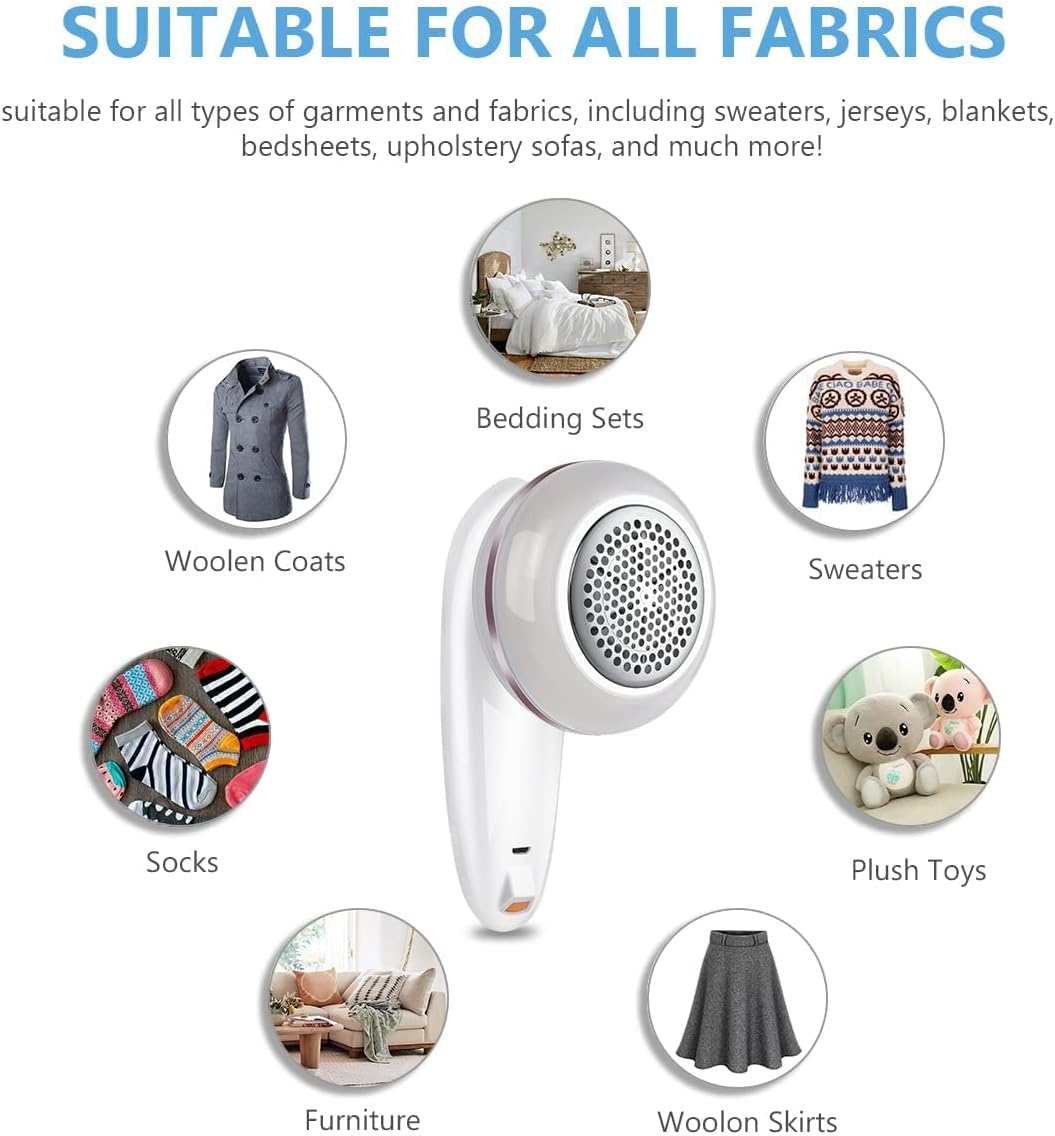 Electric Lint Remover & Sweater Shaver – Rechargeable Fabric Shaver for Clothes