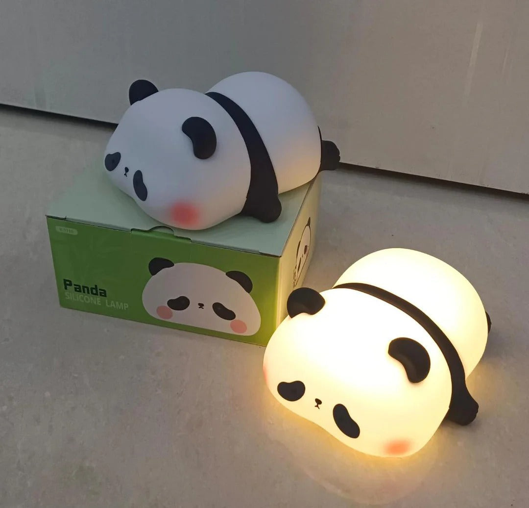 Rechargeable Panda Lamp – Cute Panda Silicone Night Light for Room Decoration