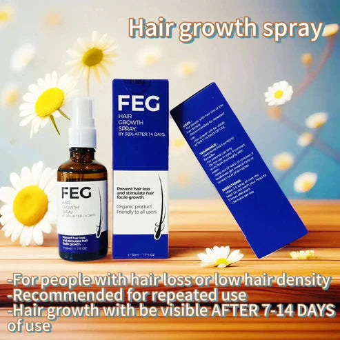 FEG PLUS Hair Growth Serum & Spray – Stronger, Thicker & Healthier Hair