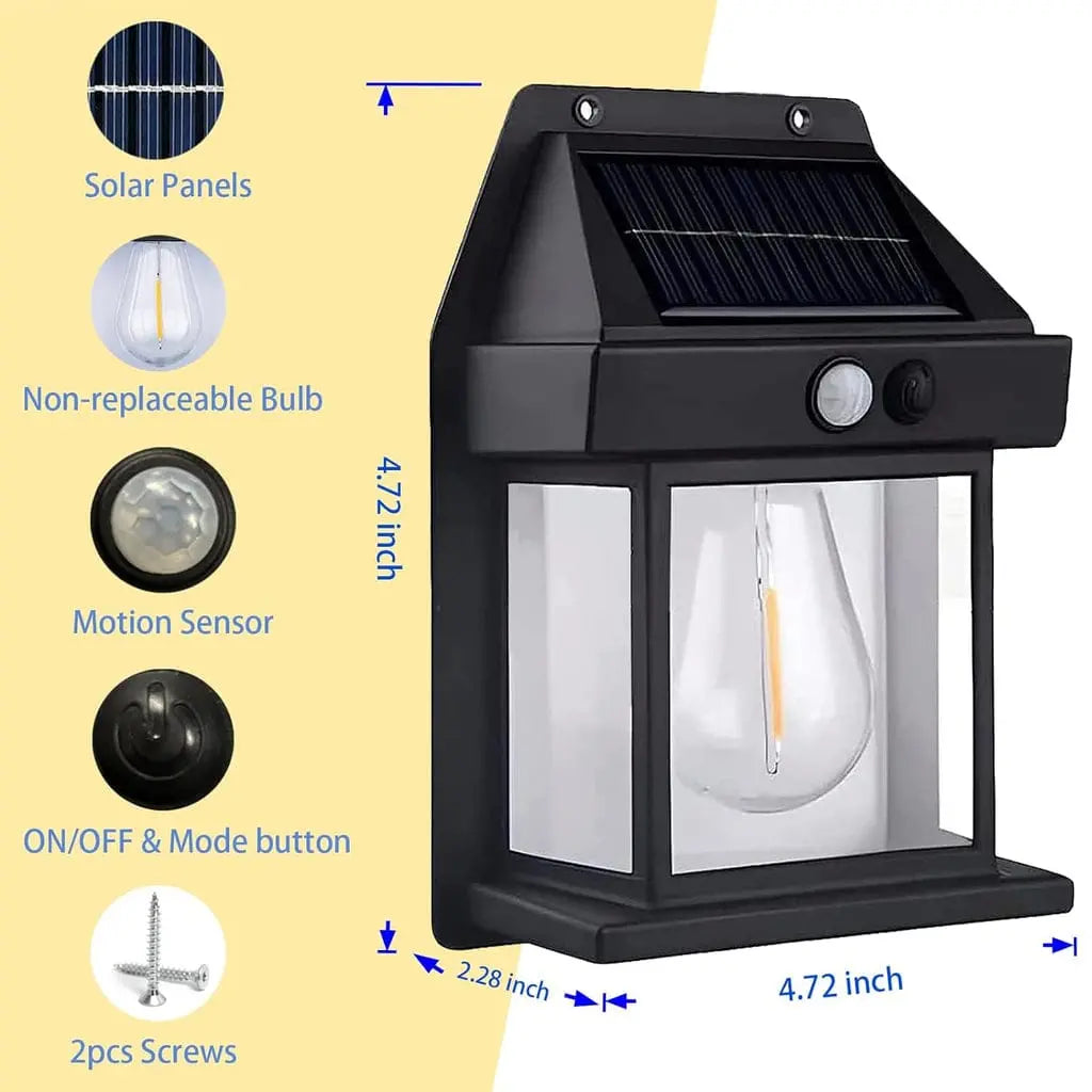 CALISTA 1PCS LED Solar Lamp – Waterproof Outdoor Solar Light for Garden & Pathway