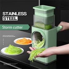 Multi-Functional Manual Rotary Vegetable Cutter – Easy & Fast Food Slicer