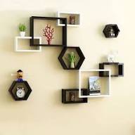 Wall Mounted Wooden Shelf – Stylish & Durable Home Decor