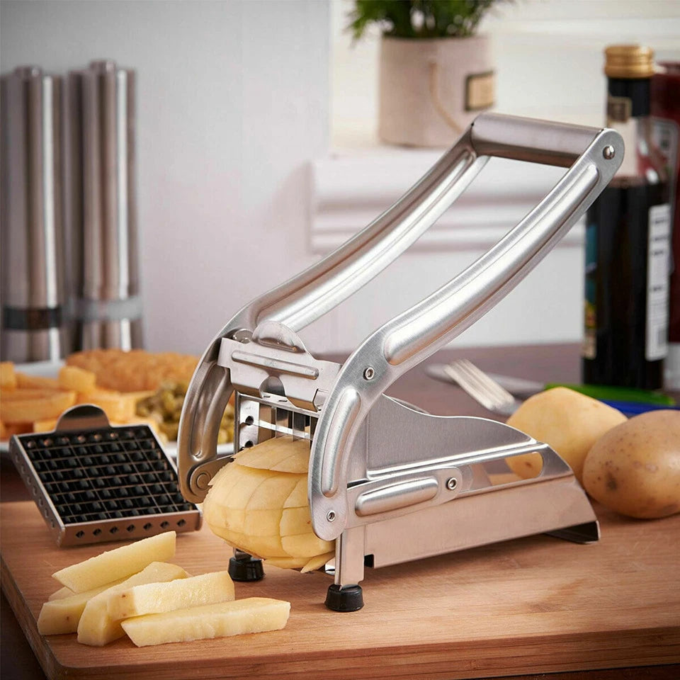 stainless Steel French Fry Cutter – Heavy-Duty Potato & Vegetable Slicer for Perfect Fries