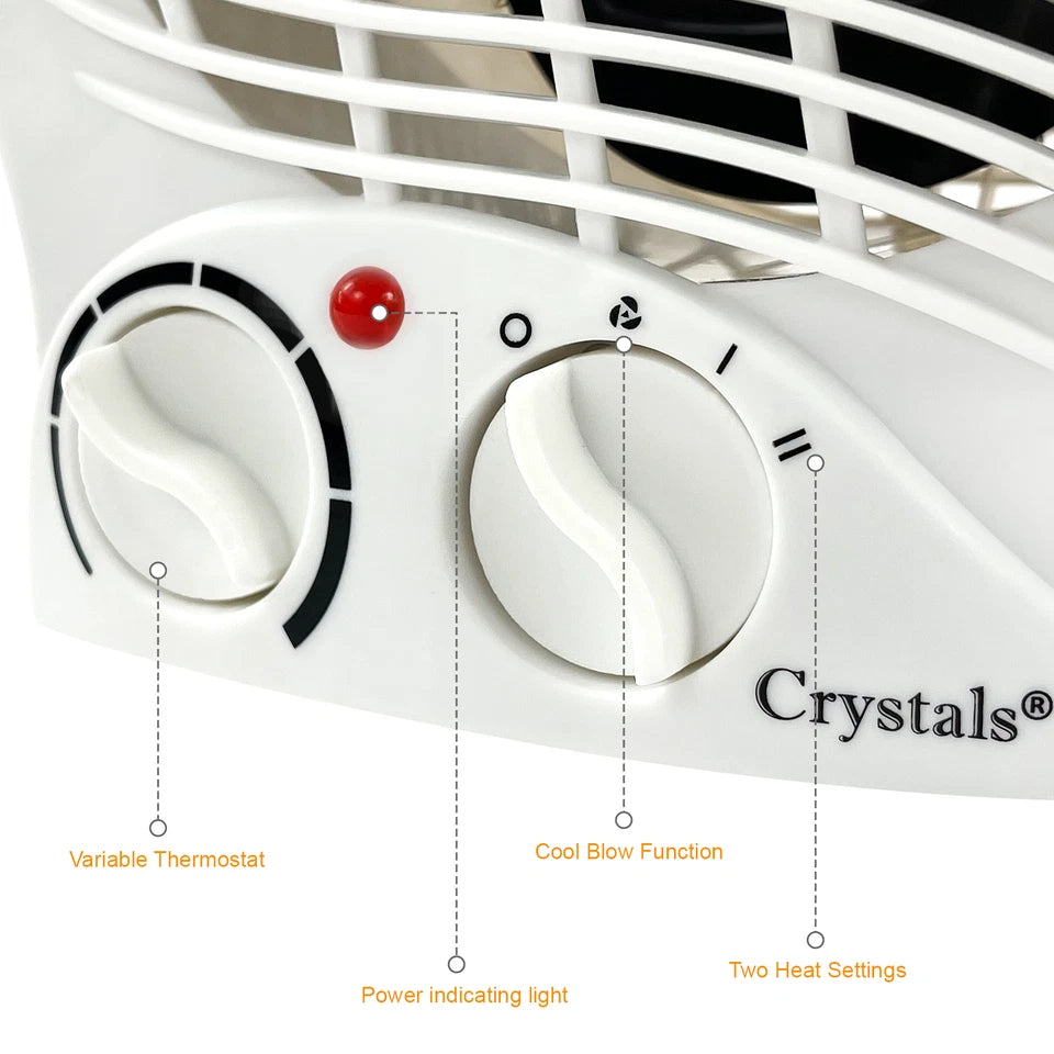 Portable Electric Fan Heater – Fast Heating for Home & Office