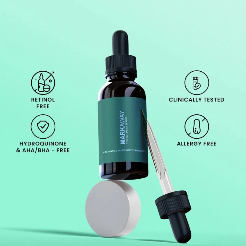 Markaway Stretch Mark Serum 30ml – Reduce Stretch Marks & Improve Skin Elasticity