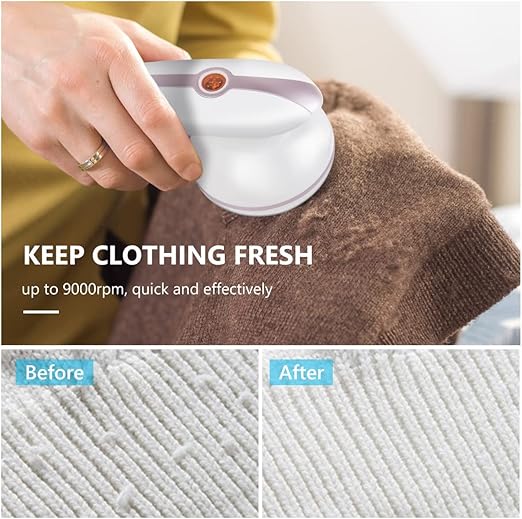 Electric Lint Remover & Sweater Shaver – Rechargeable Fabric Shaver for Clothes