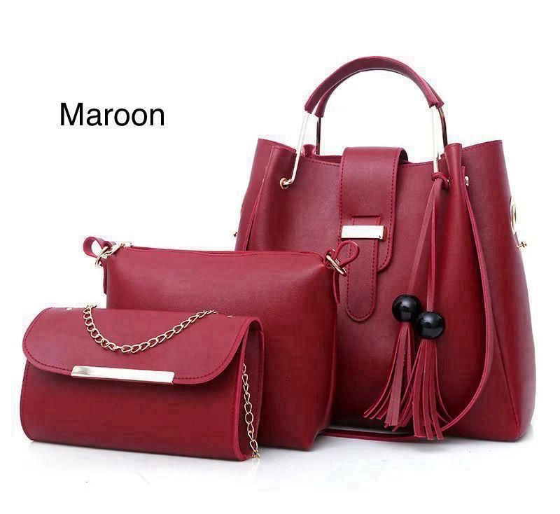Elegant 3-Piece Women’s Handbag Set – Stylish Tote, Shoulder Bag & Wallet