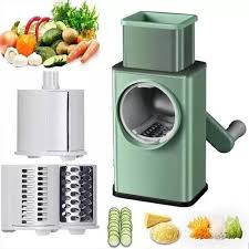 Multi-Functional Manual Rotary Vegetable Cutter – Easy & Fast Food Slicer