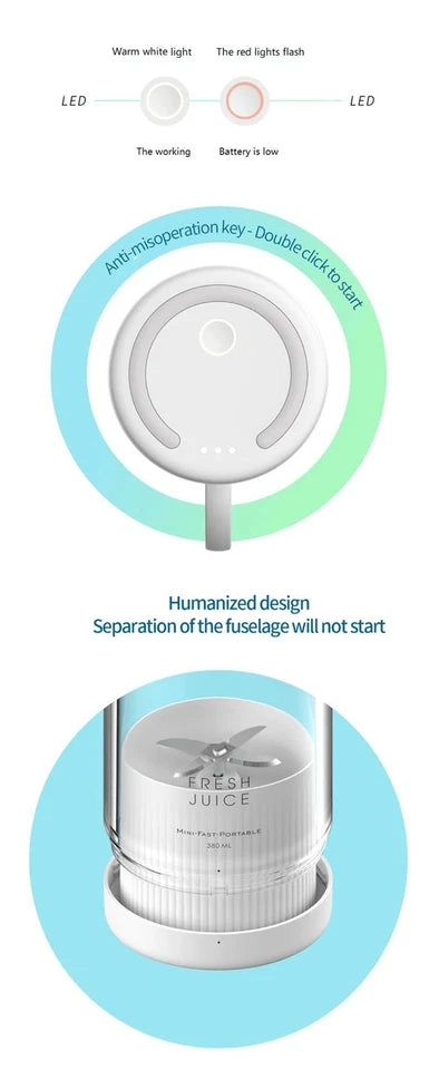 Mini Juicer – Portable & Easy-to-Use Personal Juice Extractor